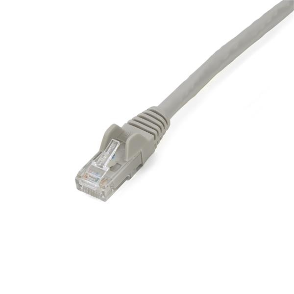 StarTech.com Câble réseau Cat6 Gigabit UTP sans crochet de 2m - Cordon Ethernet RJ45 anti-accroc - Câble patch Mâle / Mâle - Gris - Cordon de raccordement - RJ-45 (M) pour RJ-45 (M) - 2 m - UTP - CAT 6 - sans crochet - gris