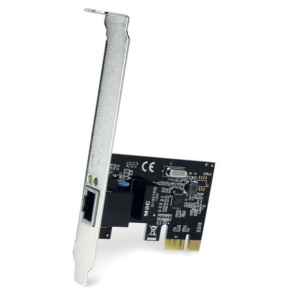 StarTech.com Carte réseau PCIe à 1 port Gigabit Ethernet - Adaptateur PCI Express vers RJ45 - 10/100/1000 Mbps - Adaptateur réseau - PCIe profil bas - Gigabit Ethernet - pour P/N: ET91000SM10, ET91000SM20