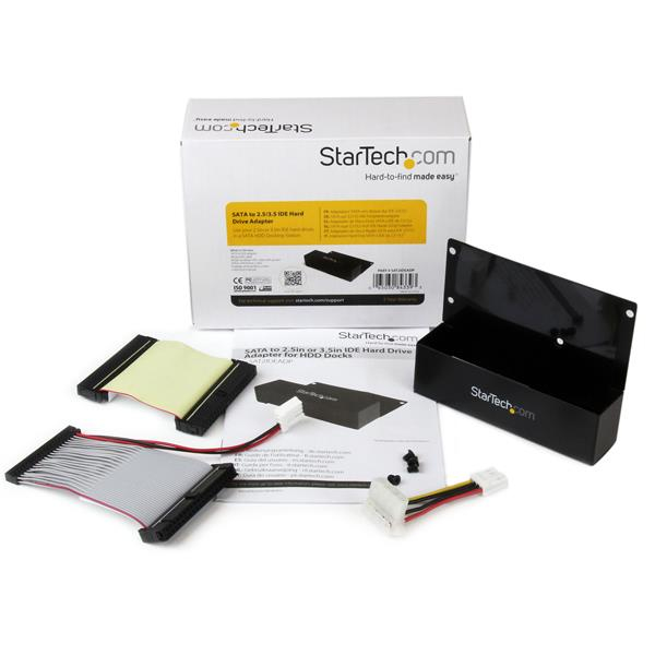 StarTech.com Adaptateur SATA pour disque dur IDE 2,5" ou 3,5" pour station d'accueil HDD - Contrôleur de stockage - 2.5", 3.5" - 1 Canal - ATA-133 - SATA - pour P/N: SATERASER4, SDOCK2ERU33, SDOCK2U33V, SDOCK4U313, SDOCKU313E, SU2DUPERA11