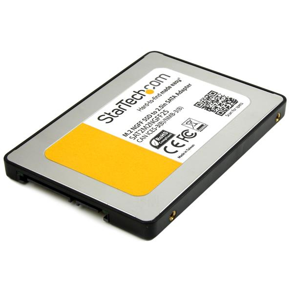 StarTech.com Adaptateur SSD M.2 vers SATA III de 2,5 pouces - Convertisseur de lecteur à état solide avec boîtier de protection - Contrôleur de stockage - M.2 - SATA 6Gb/s - SATA - noir - pour P/N: BRACKET125PT, BRACKET125PTP, BRACKET225PT, BRACKET425F