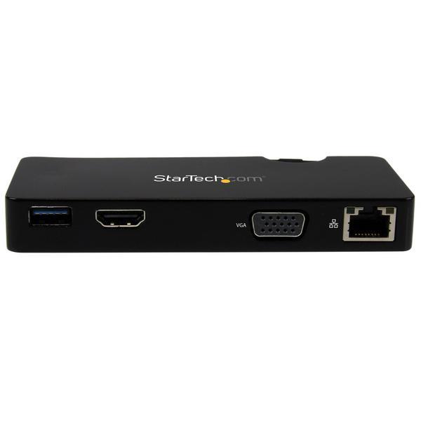 StarTech.com Mini station daccueil / Mini-Dock USB 3.0 universelle pour PC portable - Réplicateur de ports HDMI ou VGA, GbE, USB 3.0 - Station d'accueil - USB - HDMI - 1GbE - pour P/N: ARMPIVOT, ARMPIVOTE, ARMPIVSTND, ARMSLIM, ARMUNONB