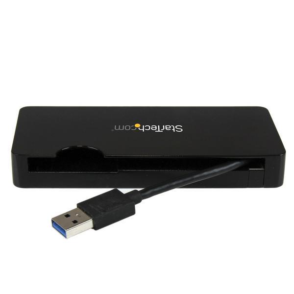 StarTech.com Mini station daccueil / Mini-Dock USB 3.0 universelle pour PC portable - Réplicateur de ports HDMI ou VGA, GbE, USB 3.0 - Station d'accueil - USB - HDMI - 1GbE - pour P/N: ARMPIVOT, ARMPIVOTE, ARMPIVSTND, ARMSLIM, ARMUNONB