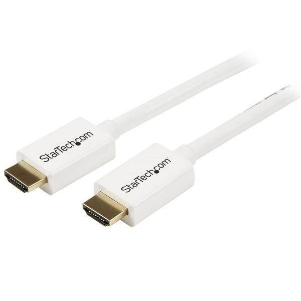 StarTech.com Câble HDMI® haute vitesse CL3 Mâle vers Mâle pour Installation Murale - Blanc 7 m - Câble HDMI - HDMI mâle pour HDMI mâle - 7 m - double blindage - blanc