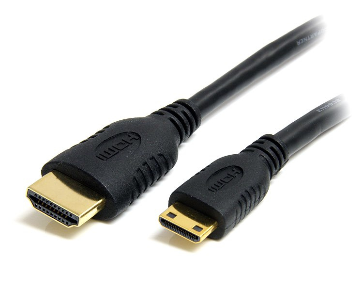 StarTech.com Câble HDMI haute vitesse avec Ethernet 0,5 m - HDMI vers HDMI Mini - M/M - Câble HDMI avec Ethernet - HDMI mâle pour 19 pin mini HDMI Type C mâle - 50 cm - blindé - noir