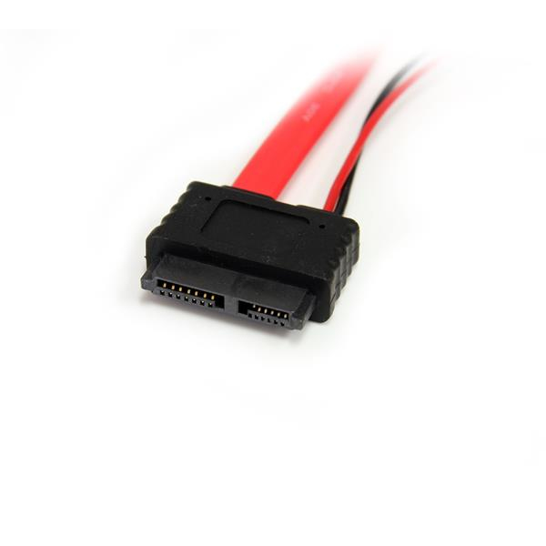 StarTech.com Câble Adaptateur Slimline SATA vers SATA Alimentation LP4 - 50 cm - 1xSlimline SATA Receptacle 1xSATA Receptacle 1xLP4 Mâle - Câble SATA - Serial ATA 150/300/600 - SATA Slimline (F) pour SATA, alimentation interne 4 broches (12 V) - 50.8 cm -