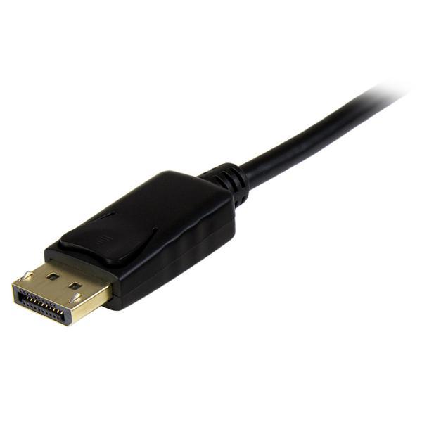 StarTech.com Câble adaptateur DisplayPort vers HDMI de 2 m - Convertisseur DP vers HDMI avec câble intégré - M/M - Ultra HD 4K - Noir - Câble adaptateur - DisplayPort mâle pour HDMI mâle - 2 m - noir - support 4K - pour P/N: DK30CH2DEP, DK30CH2DEPUE, DK30