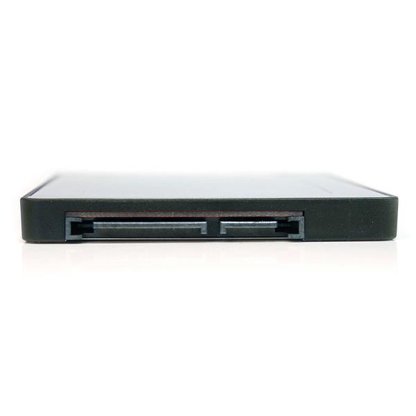 StarTech.com Boîtier convertisseur SSD SATA vers Mini SATA 2,5" - Adaptateur SSD SATA vers mSATA 2,5 po - Boitier externe - 2.5" - 1 Canal - SATA - argent - pour P/N: BRACKET125PT, BRACKET125PTP, BRACKET425F, SATERASER4, SATSASDUPE11, SU2DUPERA11