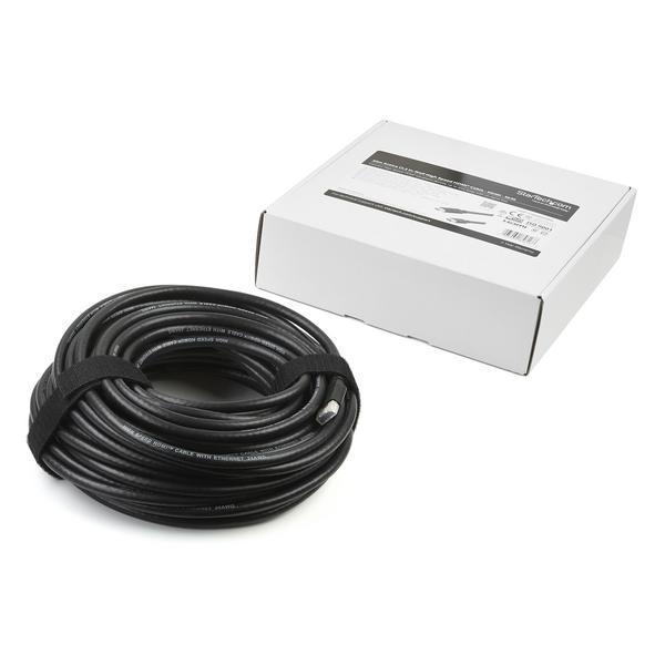 StarTech.com Câble HDMI haute vitesse actif de 20 m - Cordon HDMI vers HDMI CL2 pour installation murale - M/M - Ultra HD 4K - Câble HDMI - HDMI mâle pour HDMI mâle - 20 m - double blindage - noir