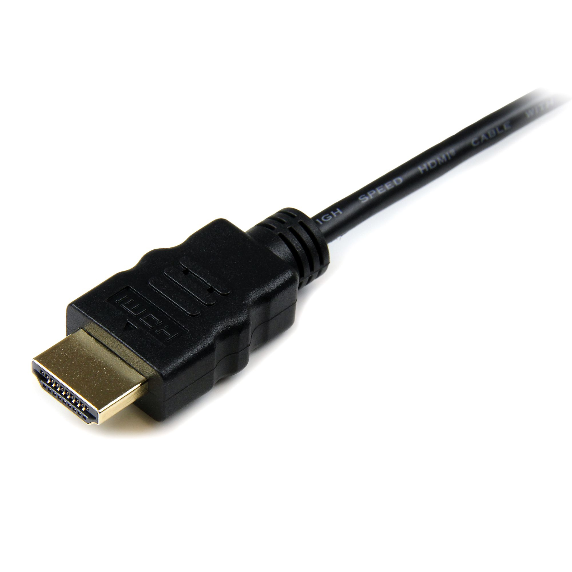 StarTech.com Câble HDMI haute vitesse avec Ethernet 0,5 m - HDMI vers HDMI Micro - M/M - Câble HDMI avec Ethernet - HDMI mâle pour 19 pin micro HDMI Type D mâle - 50 cm - noir