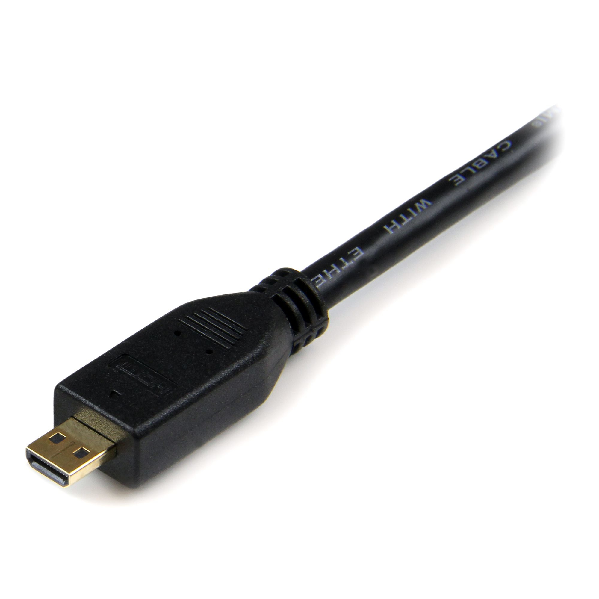 StarTech.com Câble HDMI haute vitesse avec Ethernet 0,5 m - HDMI vers HDMI Micro - M/M - Câble HDMI avec Ethernet - HDMI mâle pour 19 pin micro HDMI Type D mâle - 50 cm - noir