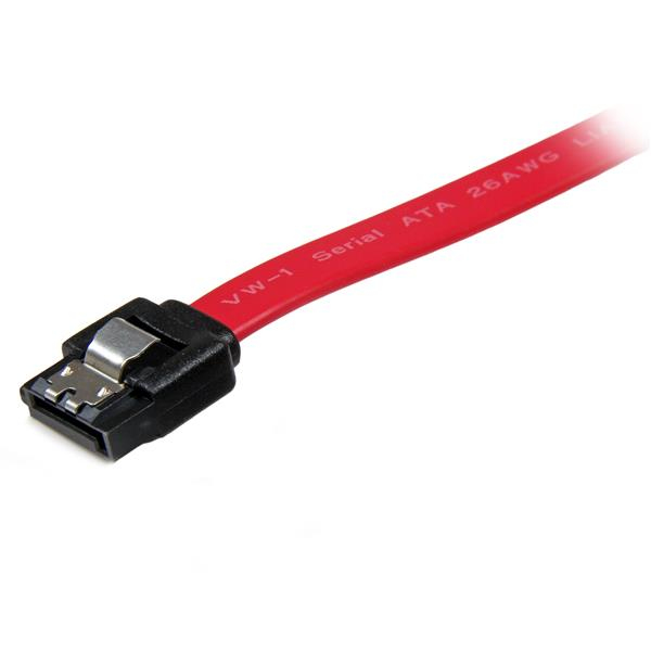 StarTech.com Câble SATA avec verrouillage de 30 cm - Câble SATA - Serial ATA 150/300/600 - SATA (R) pour SATA (R) - 30 cm - verrouillé - rouge - pour P/N: 10P6G-PCIE-SATA-CARD, 2P6G-PCIE-SATA-CARD, 4P6G-PCIE-SATA-CARD, 6P6G-PCIE-SATA-CARD