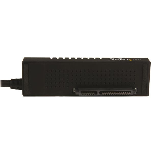 StarTech.com Câble adaptateur USB 3.1 (10 Gb/s) pour disques durs / SSD SATA III 6 Gb/s de 2,5" et 3,5" - Adaptateur USB 3.1 vers HDD SATA - Contrôleur de stockage - 2.5", 3.5" - SATA 6Gb/s - USB 3.1 (Gen 2) - noir