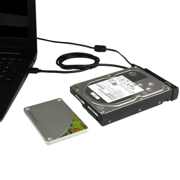 StarTech.com Câble adaptateur USB 3.1 (10 Gb/s) pour disques durs / SSD SATA III 6 Gb/s de 2,5" et 3,5" - Adaptateur USB 3.1 vers HDD SATA - Contrôleur de stockage - 2.5", 3.5" - SATA 6Gb/s - USB 3.1 (Gen 2) - noir