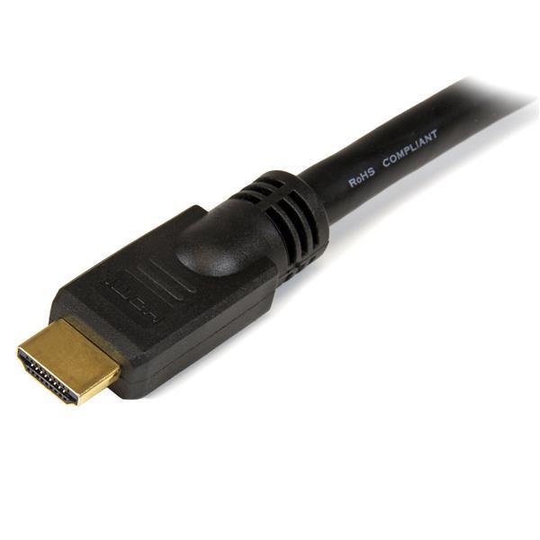 StarTech.com Câble HDMI haute vitesse Ultra HD 4K x 2K de 10m - Cordon HDMI vers HDMI - Mâle / Mâle - Noir - Plaqués or - Câble HDMI - HDMI mâle pour HDMI mâle - 10 m - noir