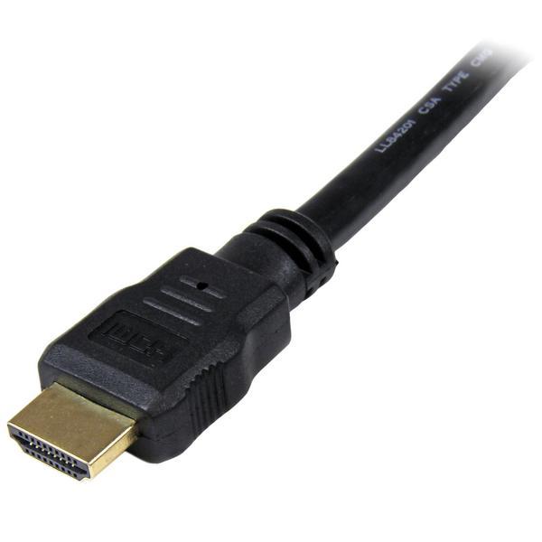StarTech.com Câble HDMI haute vitesse Ultra HD 4K x 2K de 1m - Cordon HDMI vers HDMI - Mâle / Mâle - Noir - Plaqués or - Câble HDMI - HDMI mâle pour HDMI mâle - 1 m - blindé - noir - pour P/N: MSTCDP122HD