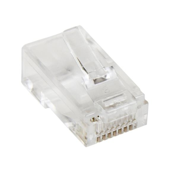 StarTech.com 50 Prises RJ45 Cat5e mâle - Connecteurs Modulaires Multibrin RJ45 Catégorie 5e en vrac - Fiches RJ45 Cat 5e - Connecteur de réseau - RJ-45 (M) - CAT 5e (pack de 50)