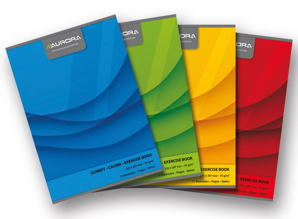 1 Cahier agrafé Aurora 210x297 mm quadrillé - 5x5 - 70g - 72 pages