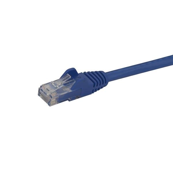 StarTech.com Câble réseau Cat6 Gigabit UTP sans crochet de 50cm - Cordon Ethernet RJ45 anti-accroc - Câble patch Mâle / Mâle - Bleu - Cordon de raccordement - RJ-45 (M) pour RJ-45 (M) - 50 cm - UTP - CAT 6 - moulé, sans crochet - bleu