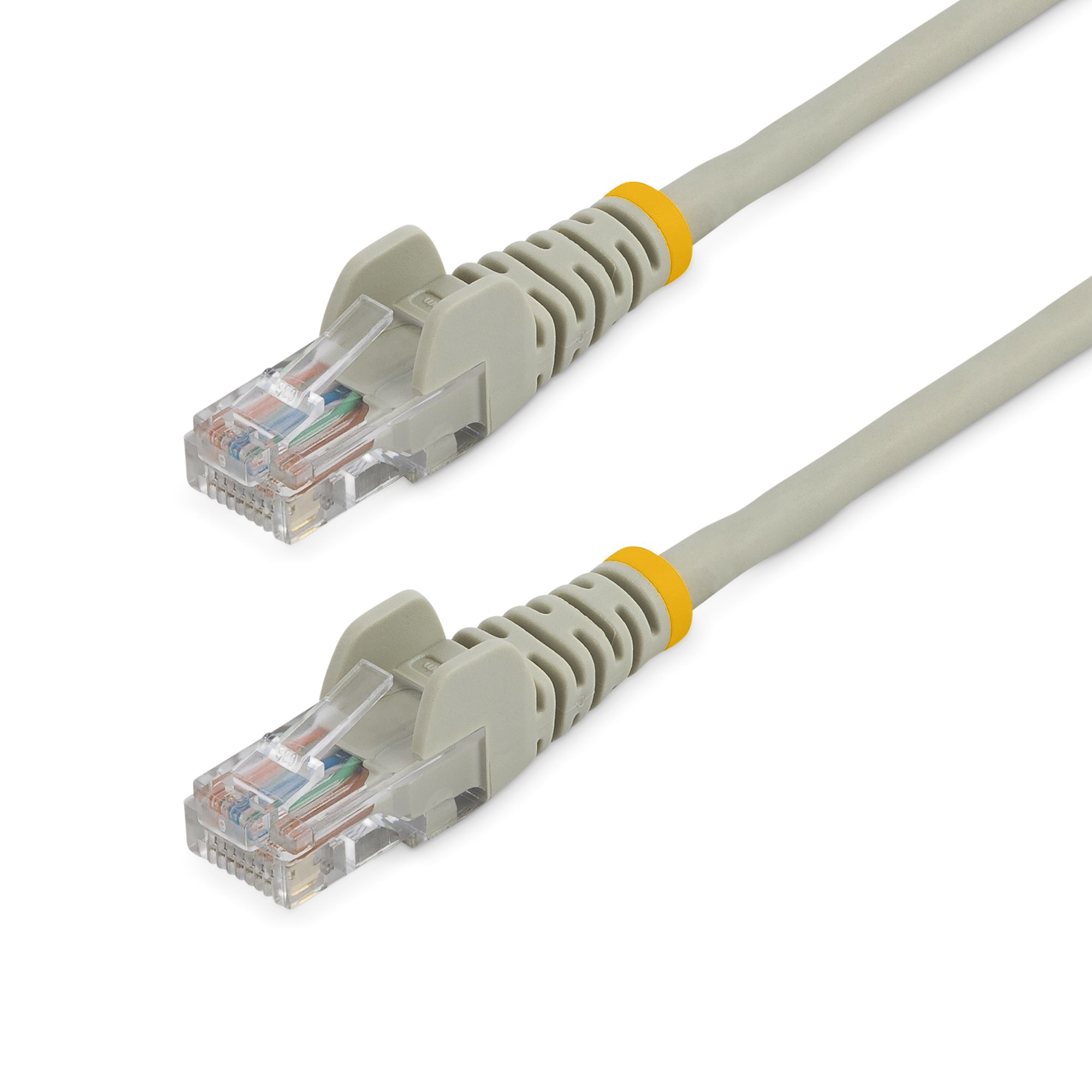 StarTech.com Câble réseau Cat5e UTP sans crochet de 1 m - Cordon Ethernet RJ45 anti-accroc - Câble patch - M/M - Gris - Cordon de raccordement - RJ-45 (M) pour RJ-45 (M) - 1 m - UTP - CAT 5e - moulé, sans crochet - gris