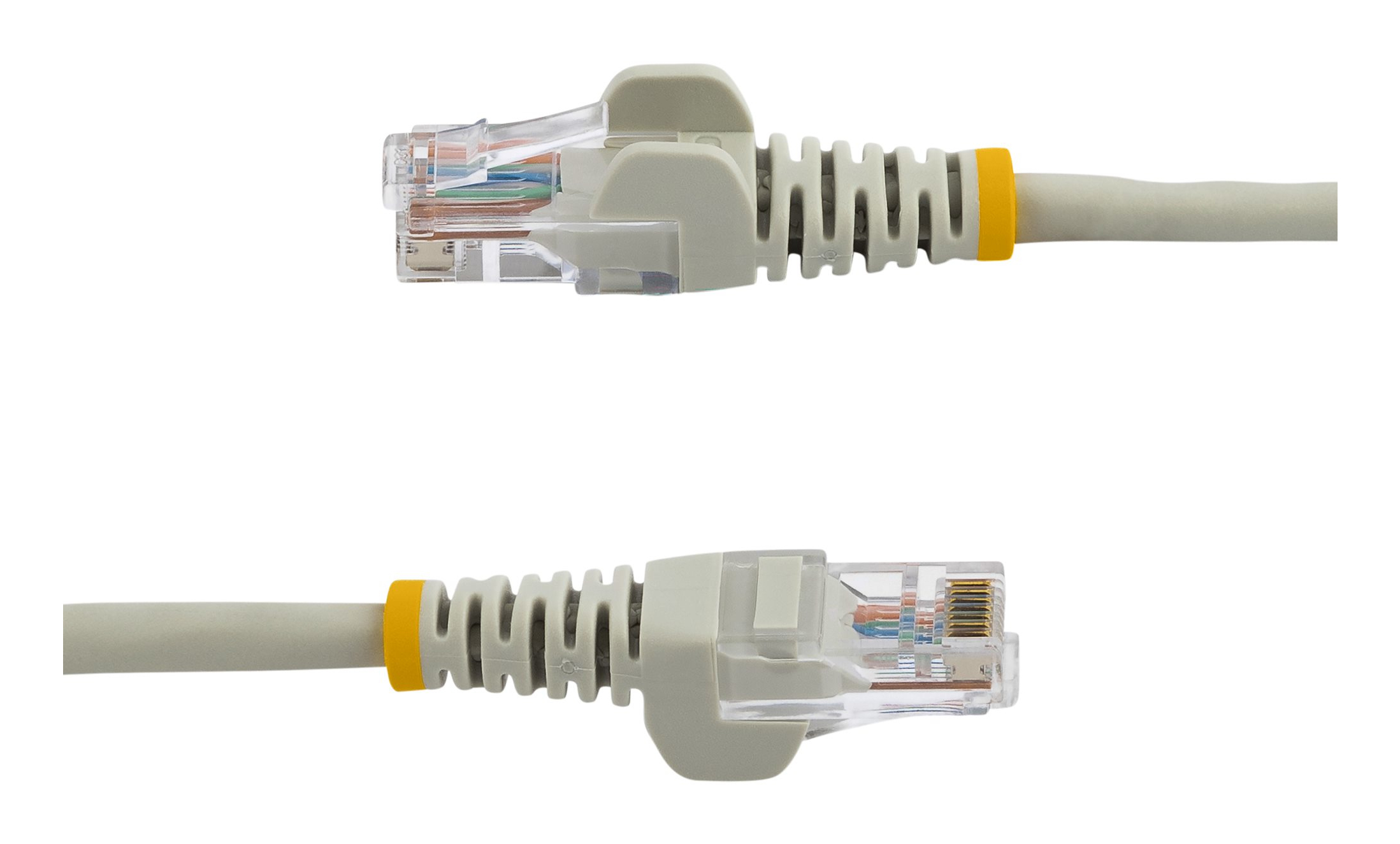 StarTech.com Câble réseau Cat5e UTP sans crochet de 1 m - Cordon Ethernet RJ45 anti-accroc - Câble patch - M/M - Gris - Cordon de raccordement - RJ-45 (M) pour RJ-45 (M) - 1 m - UTP - CAT 5e - moulé, sans crochet - gris