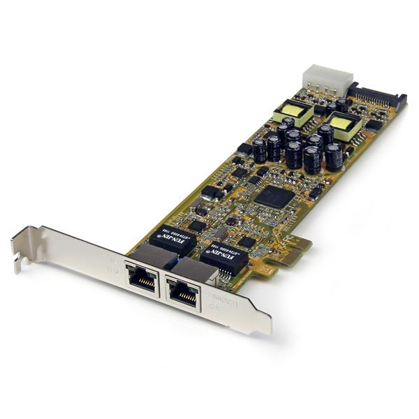 StarTech.com Carte Réseau PCI Express 2 ports Gigabit Ethernet RJ45 10/100/1000Mbps - POE/PSE - Adaptateur Réseau PCIe, 2 x Réseau (RJ45) - Adaptateur réseau - PCIe - Gigabit Ethernet x 2