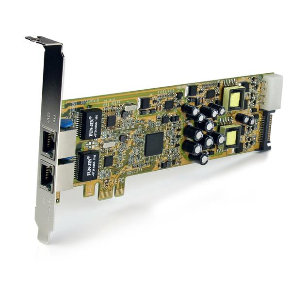 StarTech.com Carte Réseau PCI Express 2 ports Gigabit Ethernet RJ45 10/100/1000Mbps - POE/PSE - Adaptateur Réseau PCIe, 2 x Réseau (RJ45) - Adaptateur réseau - PCIe - Gigabit Ethernet x 2