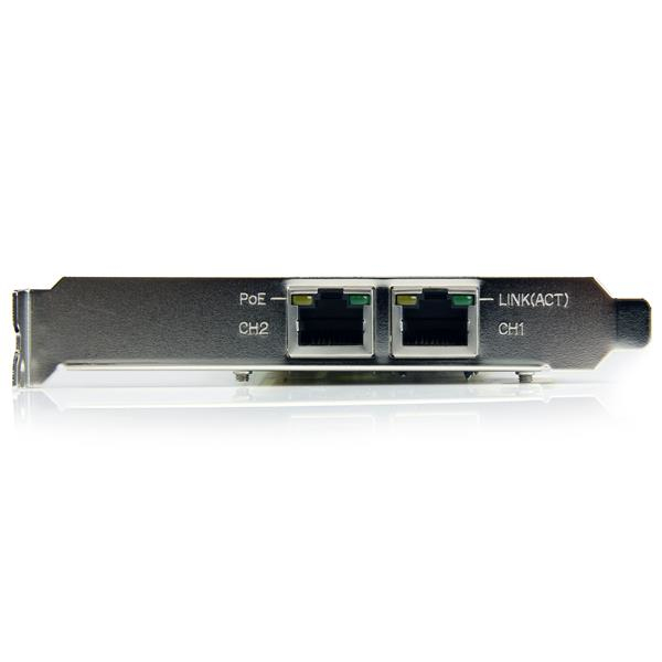 StarTech.com Carte Réseau PCI Express 2 ports Gigabit Ethernet RJ45 10/100/1000Mbps - POE/PSE - Adaptateur Réseau PCIe, 2 x Réseau (RJ45) - Adaptateur réseau - PCIe - Gigabit Ethernet x 2