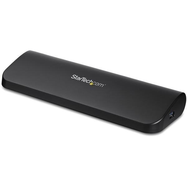 StarTech.com Station d'accueil USB 3.0 universelle double affichage pour PC portable - HDMI et DVI / VGA avec GbE et audio (USB3SDOCKHDV) - Station d'accueil - USB - VGA, HDMI - 10Mb LAN - pour P/N: ARMBARDUO, ARMBARDUOV, ARMDUAL, ARMDUAL30, ARMDUALV, ARM