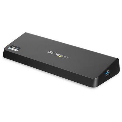 StarTech.com Station d'accueil USB 3.0 PC portable / Ultrabook - 2 sorties vidéo HDMI / DisplayPort 4K, GbE, USB 3.0, charge rapide USB - Station d'accueil - USB - HDMI, DP - 1GbE - pour P/N: ARMBARDUO, ARMDUAL, ARMDUAL30, ARMSLIMDUO