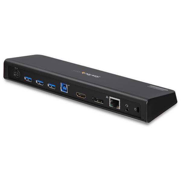 StarTech.com Station d'accueil USB 3.0 PC portable / Ultrabook - 2 sorties vidéo HDMI / DisplayPort 4K, GbE, USB 3.0, charge rapide USB - Station d'accueil - USB - HDMI, DP - 1GbE - pour P/N: ARMBARDUO, ARMDUAL, ARMDUAL30, ARMSLIMDUO