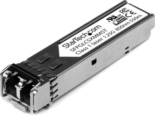 StarTech.com Module de transceiver SFP à fibre optique Gigabit - Compatible Cisco GLC-SX-MM - Multimode LC - Mini-GBIC - 550 m - Module transmetteur SFP (mini-GBIC) - 1GbE - 1000Base-SX - LC multi-mode - jusqu'à 550 m - 850 nm - pour P/N: ET91000SFP2, ET9