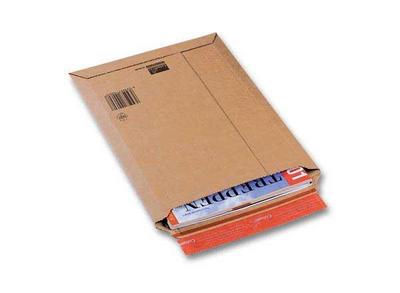 1 Lot de 20 Pochettes d'expédition carton ondule brun 340x500x50 mm