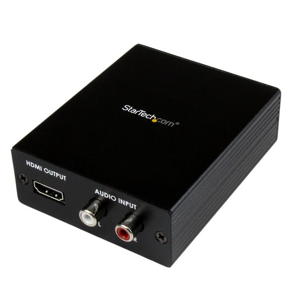 StarTech.com Convertisseur Vidéo Composante YPbPr (YUV) ou VGA et Audio vers HDMI® - PC vers HDMI -  1080p (HDTV) et 1920x1200 (PC) - Convertisseur vidéo - vidéo composante, VGA - HDMI - noir
