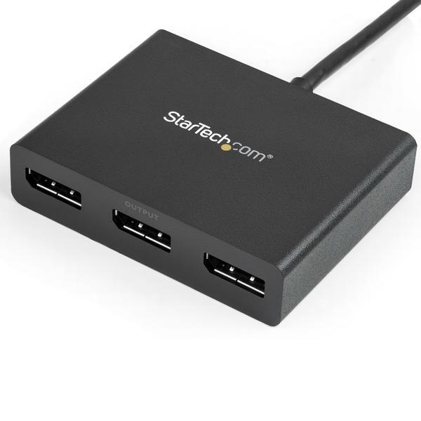 StarTech.com Splitter multi-écrans Mini DisplayPort vers 3x DisplayPort - Hub MST à 3 ports - Répartiteur Mini DP 1.2 vers 3x DP - Répartiteur video - 3 x DisplayPort - de bureau - AC 100/230 V - pour P/N: SVA5N3NEUA