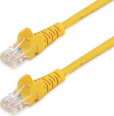 StarTech.com Câble réseau Cat5e UTP sans crochet de 2 m - Cordon Ethernet RJ45 anti-accroc - Câble patch - M/M - Jaune - Cordon de raccordement - RJ-45 (M) pour RJ-45 (M) - 2 m - UTP - CAT 5e - moulé, sans crochet - jaune