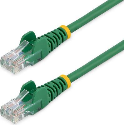 StarTech.com Câble réseau Cat5e UTP sans crochet - 50 cm Vert - Cordon Ethernet RJ45 anti-accroc - Câble patch - Cordon de raccordement - RJ-45 (M) pour RJ-45 (M) - 50 cm - UTP - CAT 5e - bloqué, sans crochet - vert