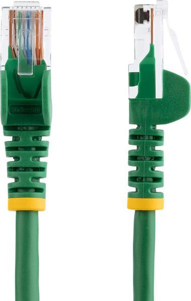 StarTech.com Câble réseau Cat5e UTP sans crochet - 50 cm Vert - Cordon Ethernet RJ45 anti-accroc - Câble patch - Cordon de raccordement - RJ-45 (M) pour RJ-45 (M) - 50 cm - UTP - CAT 5e - bloqué, sans crochet - vert