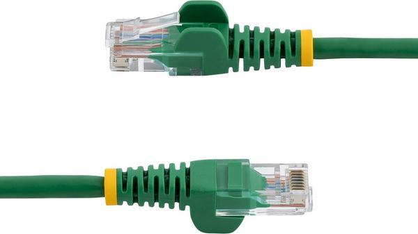 StarTech.com Câble réseau Cat5e UTP sans crochet - 50 cm Vert - Cordon Ethernet RJ45 anti-accroc - Câble patch - Cordon de raccordement - RJ-45 (M) pour RJ-45 (M) - 50 cm - UTP - CAT 5e - bloqué, sans crochet - vert