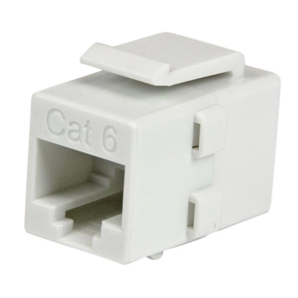 StarTech.com Coupleur RJ45 de type Keystone Jack Cat6 F/F - Blanc - Coupleur réseau - RJ-45 (F) pour RJ-45 (F) - CAT 6 - blanc
