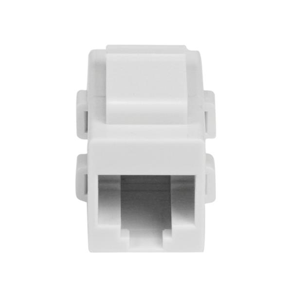 StarTech.com Coupleur RJ45 de type Keystone Jack Cat6 F/F - Blanc - Coupleur réseau - RJ-45 (F) pour RJ-45 (F) - CAT 6 - blanc