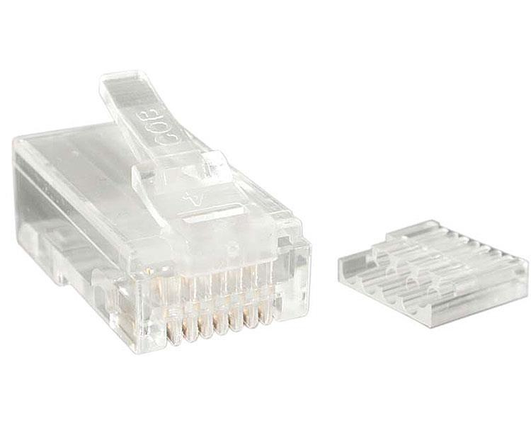 StarTech.com Connecteur de prise modulaire multibrin Cat6 RJ45 - Paquet de 50 - Connecteur de réseau - RJ-45 (M) - CAT 6 - bloqué - clair (pack de 50) - pour P/N: R300WN22MO5E, R300WN22MO5G, R300WN22MOD, R300WN22MOD5, R300WN22ODE, R300WN22ODG