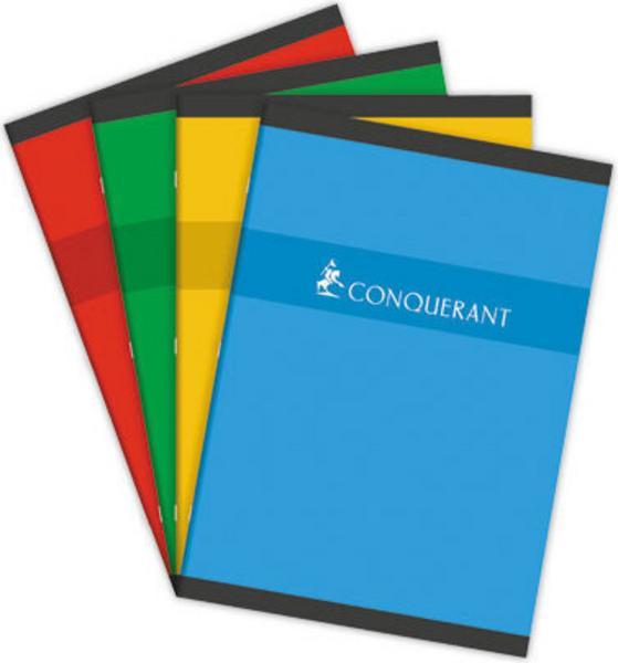 1 Cahier agrafé Conquérant 70g, A4, 5X5,192 pages