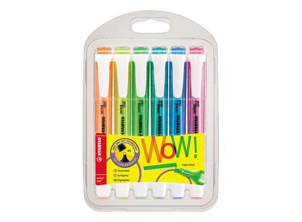 1 Etui de 6 Surligneurs STABILO swing Cool