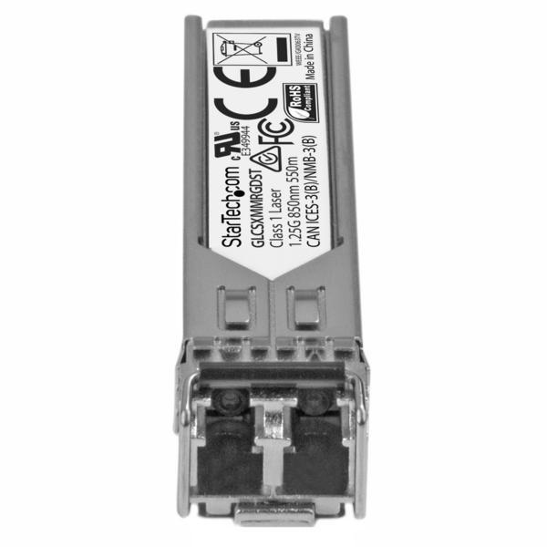 StarTech.com SFP à fibre optique Gigabit compatible Cisco GLC-SX-SM-RGD - Module transmetteur SFP (mini-GBIC) (équivalent à : Cisco GLC-SX-MM-RGD) - 1GbE - 1000Base-SX - LC multi-mode - jusqu'à 550 m - 850 nm