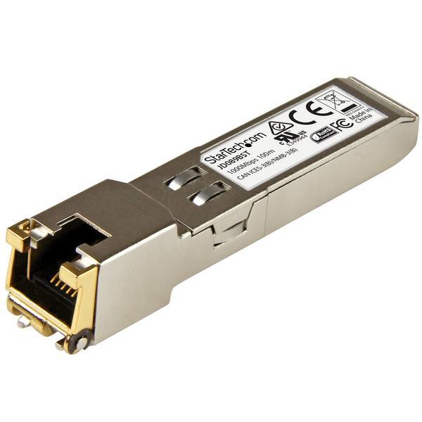 StarTech.com SFP RJ45 - 1000Base-T - Module SFP cuivre - Gigabit - Compatible HP JD089B - SFP 1G - Mini-GBIC - 100 m - Module transmetteur SFP (mini-GBIC) (équivalent à : HP JD089B) - 1GbE - 1000Base-T - RJ-45 - jusqu'à 100 m