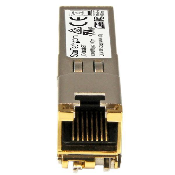 StarTech.com SFP RJ45 - 1000Base-T - Module SFP cuivre - Gigabit - Compatible HP JD089B - SFP 1G - Mini-GBIC - 100 m - Module transmetteur SFP (mini-GBIC) (équivalent à : HP JD089B) - 1GbE - 1000Base-T - RJ-45 - jusqu'à 100 m
