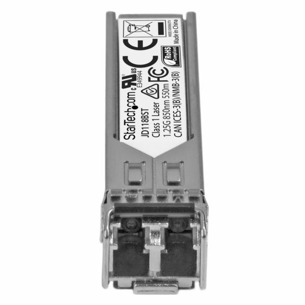 StarTech.com SFP fibre - 1000Base-SX - Module SFP fibre optique - Gigabit - Compatible HP JD118B - Multimode LC - 550 m - Module transmetteur SFP (mini-GBIC) (équivalent à : HP JD118B) - 1GbE - 1000Base-SX - LC multi-mode - jusqu'à 550 m - 850 nm