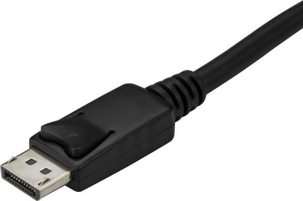 StarTech.com Câble adaptateur USB-C vers DisplayPort 4K 60 Hz de 3 m - Câble USB Type-C vers DP en noir - Adaptateur vidéo externe - STM32F072CBU6 - USB-C - DisplayPort - noir