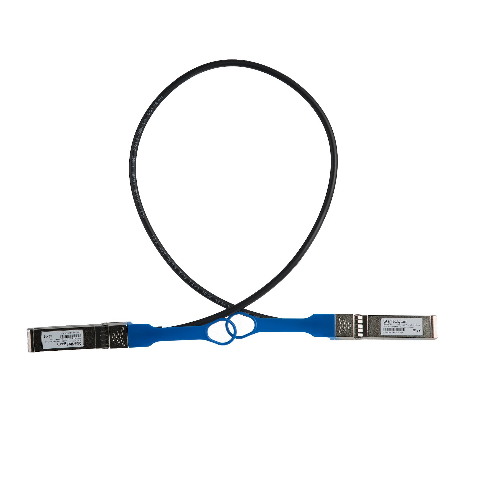 StarTech.com Câble SFP+ à connexion directe de 65 cm - Compatible avec HP JD095C - Cordon SFP+ 10G - Câble Twinax passif - Câble DAC - Câble d'attache directe 10GBase - SFP+ verrouillé pour SFP+ verrouillé - 65 cm - twinaxial - SFF-8431/SFF-8432 - passif