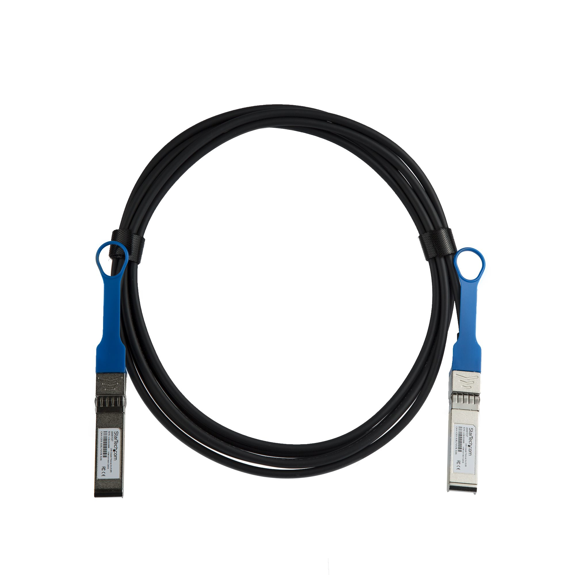 StarTech.com Câble SFP+ à connexion directe de 3 m - Compatible avec HP JD097C - Cordon SFP+ 10G - Câble Twinax passif - Câble DAC - Câble d'attache directe 10GBase - SFP+ verrouillé pour SFP+ verrouillé - 3 m - twinaxial - SFF-8431/SFF-8432 - passif - no